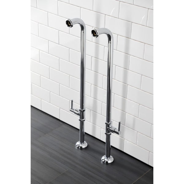 AE810S1DL Concord Freestanding Tub Supply Line, Polished Chrome